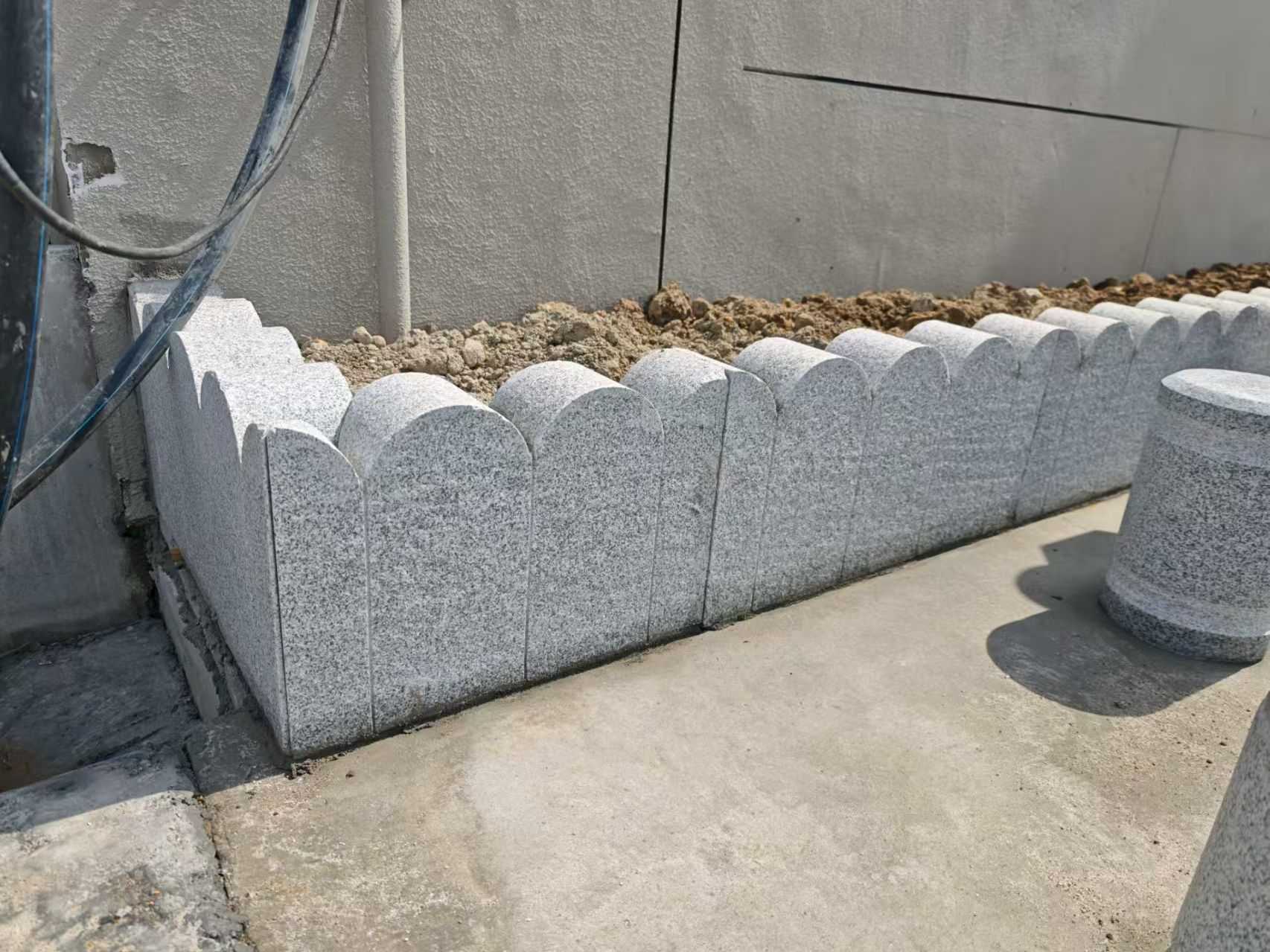 临沧芝麻白花边石  围边石