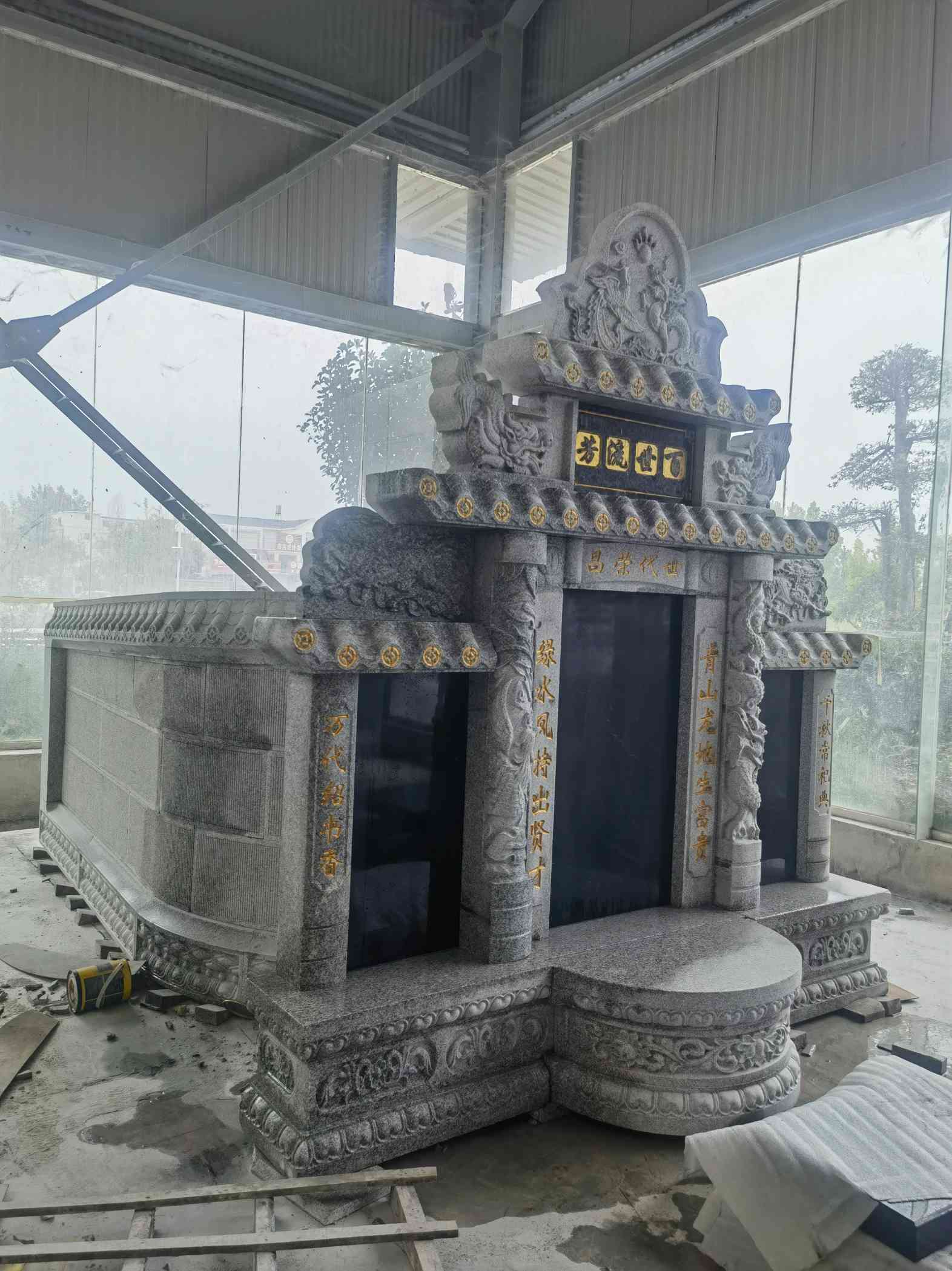 临沧套墓 墓碑 围坟石 异形定制